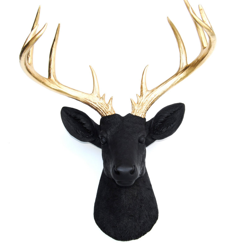 Large Deer Head Faux Taxidermy Wall Décor & Reviews AllModern